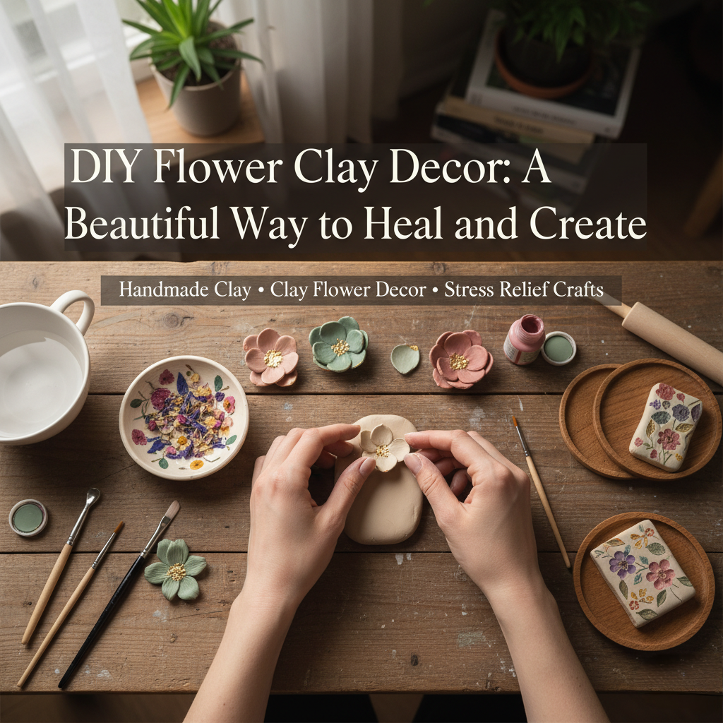 DIY Flower Clay Decor: A Beautiful Way to Heal and Create