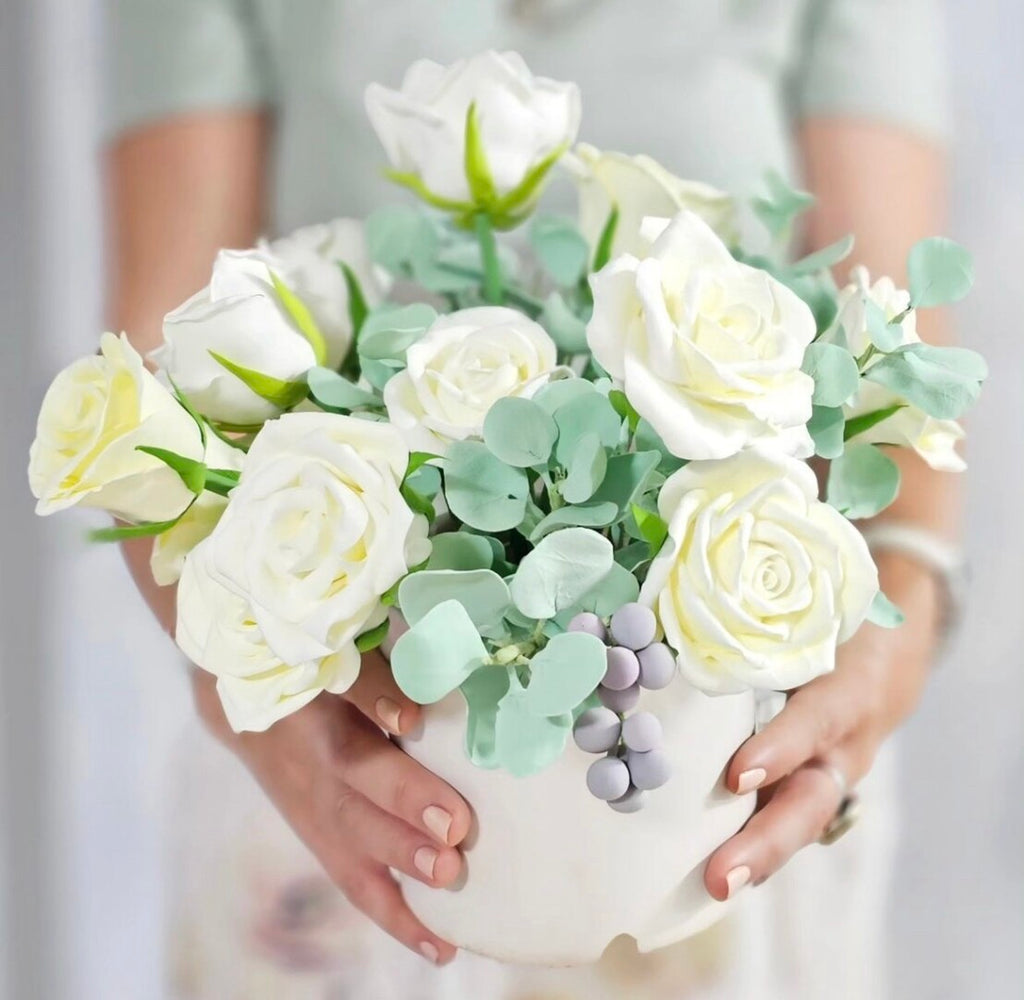 White Air Dry Clay Set – 5 Bags of Soft, Smooth Modeling Clay for Handmade Crafts & DIY Projects