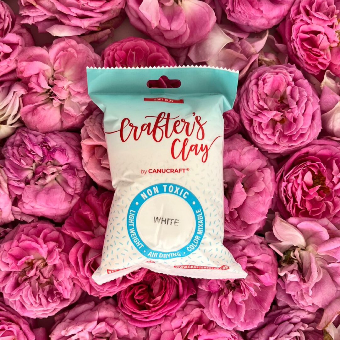 White Air Dry Clay Set – 5 Bags of Soft, Smooth Modeling Clay for Handmade Crafts & DIY Projects