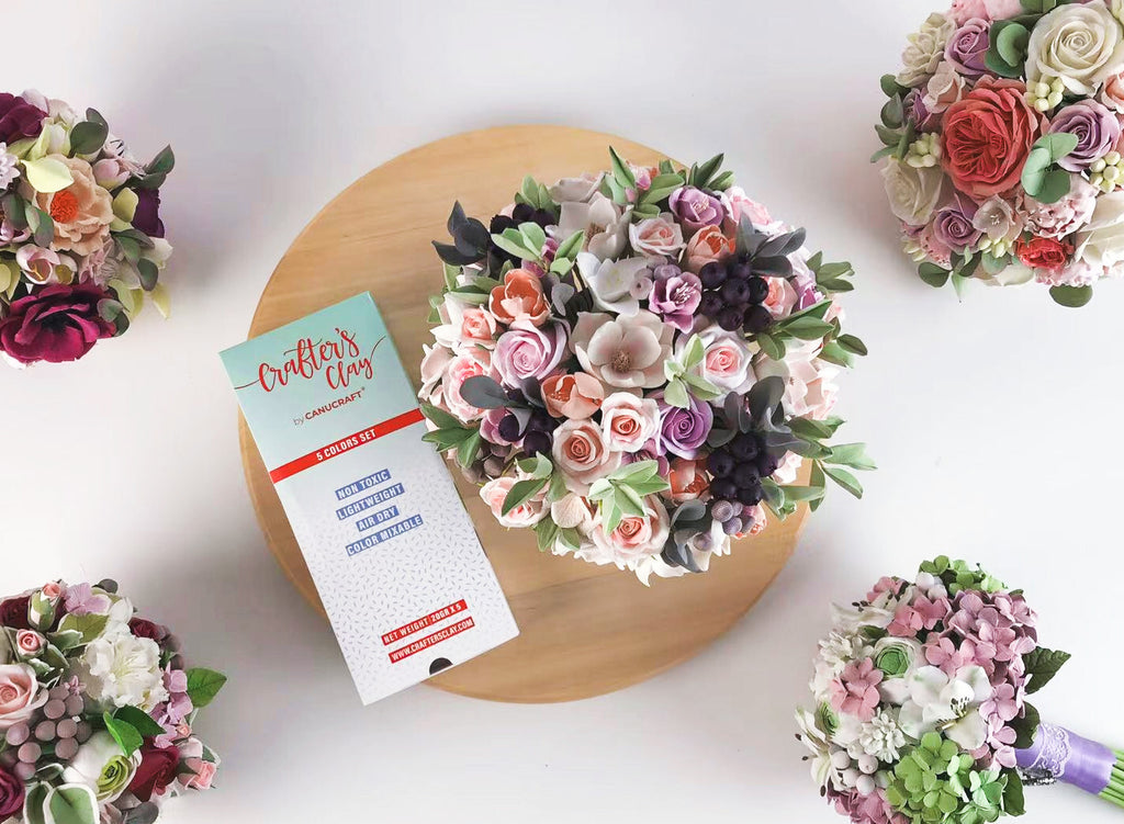 Handmade Russian Soft Clay Set – 5 Colors (20g Each) for DIY & Flower Crafts