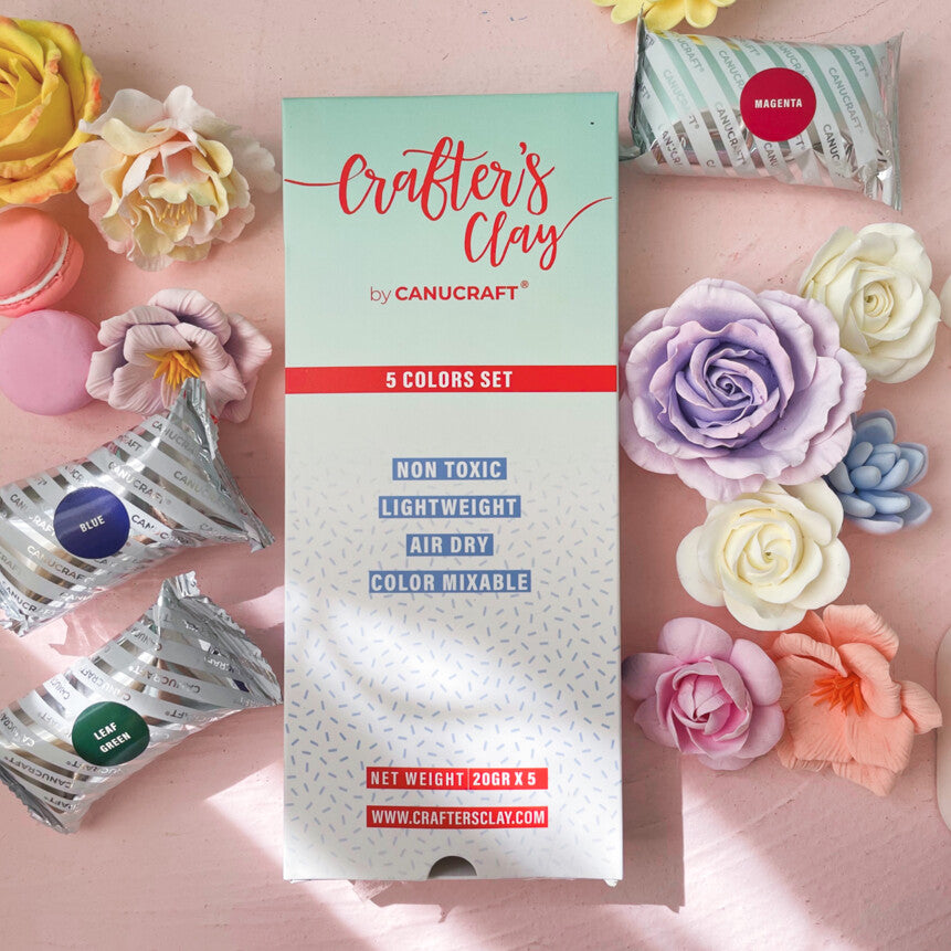 Handmade Russian Soft Clay Set – 5 Colors (20g Each) for DIY & Flower Crafts