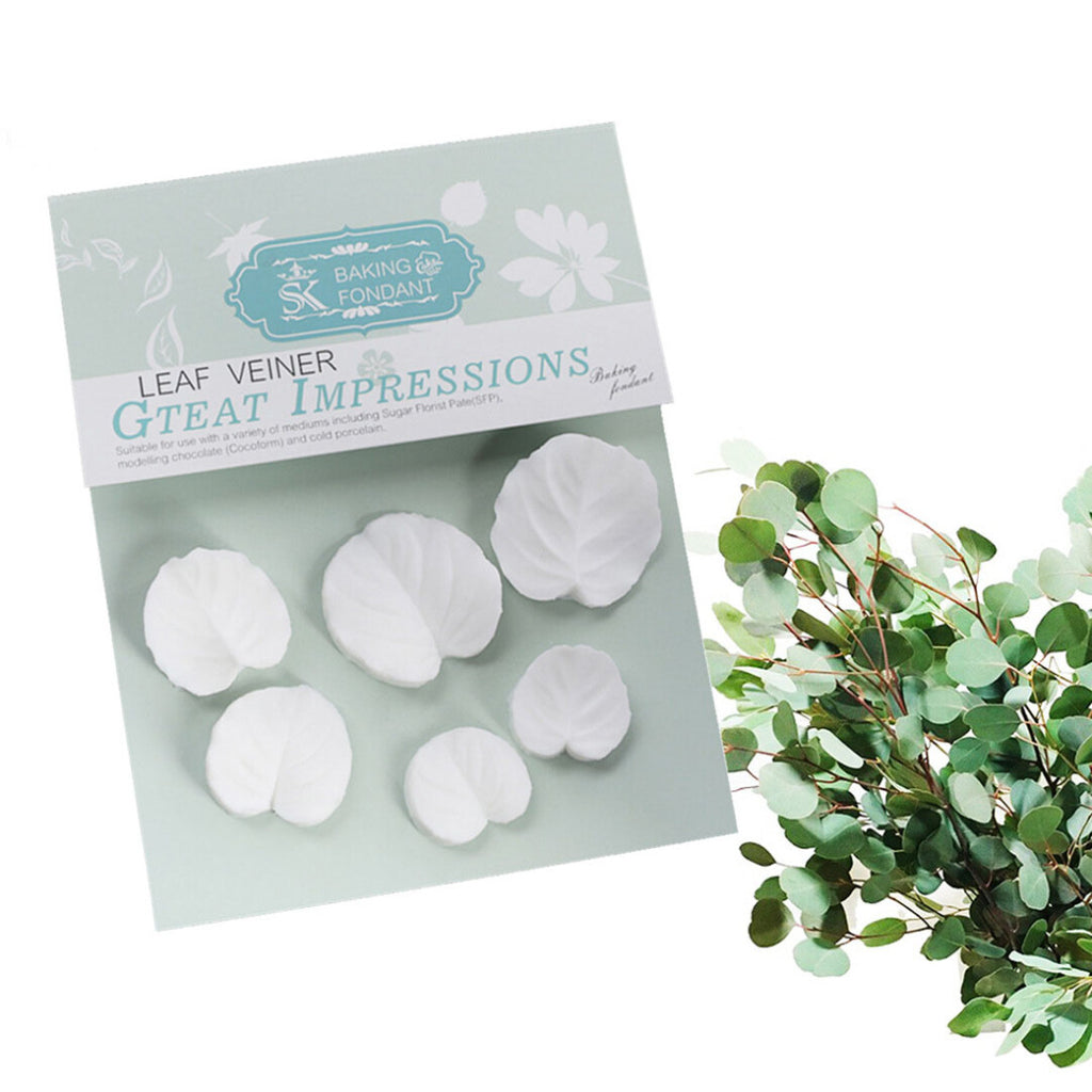 Leaf Mold Set for Clay (6 Pcs) – Detailed Silicone Molds for Flower Making & Handmade Crafts