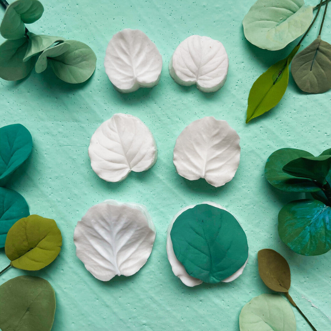 Leaf Mold Set for Clay (6 Pcs) – Detailed Silicone Molds for Flower Making & Handmade Crafts
