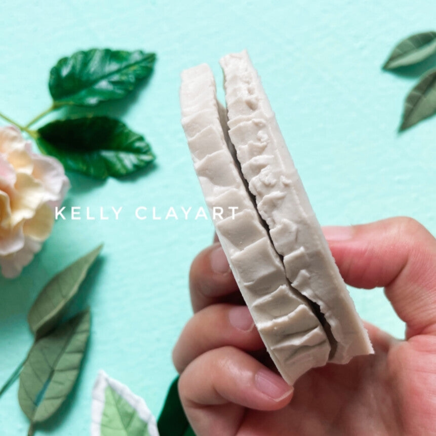 Silicone Leaf Mold Set – 2-Piece Texture Clay Mold for DIY Handmade Crafts