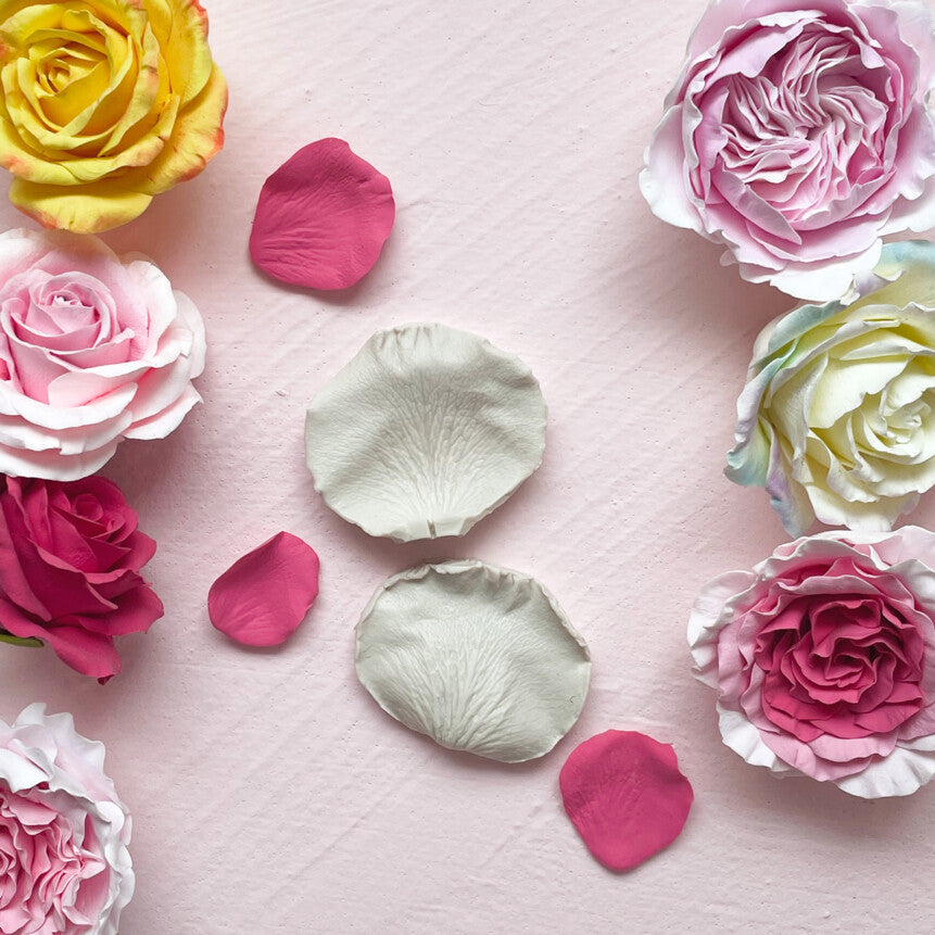 Rose Silicone Mold – Realistic Petal Mold for Clay, Resin & Handmade Flower Crafts