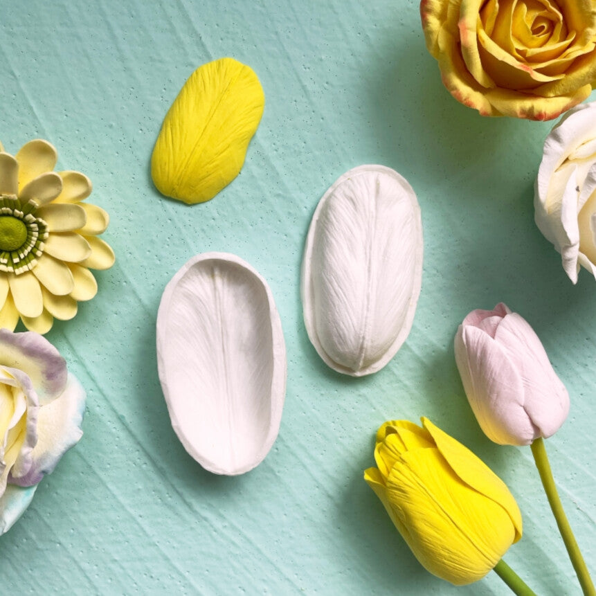 Various Petal & Leaf Silicone Molds Set – Realistic Flower Molds for Clay, Resin & DIY Craft Projects