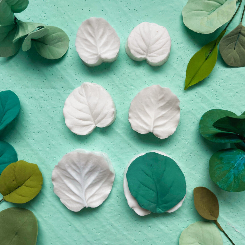 Various Petal & Leaf Silicone Molds Set – Realistic Flower Molds for Clay, Resin & DIY Craft Projects